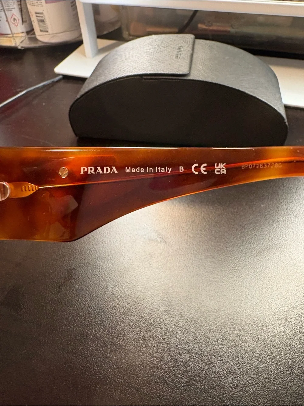 Prada Oversized Tortoiseshell Brown Square Sunglasses
